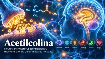 Acetilcolina – neurotransmițător implicat în memorie, atenție și transmiterea impulsurilor nervoase