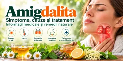 Amigdalita – amigdale inflamate, durere în gât, simptome și tratament