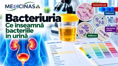 Bacteriuria – bacterii identificate în urină și examinarea sedimentului urinar