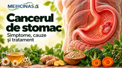 Cancerul de stomac – reprezentare medicală a unei tumori gastrice și a mucoasei stomacului