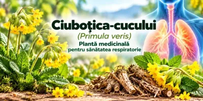 Ciuboțica-cucului (Primula veris) – flori galbene de primăvară, plantă medicinală utilizată tradițional pentru tuse și afecțiuni respiratorii