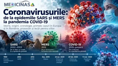 Coronavirusurile umane – istoria SARS, MERS și COVID-19, originea virusurilor și cronologia epidemiilor