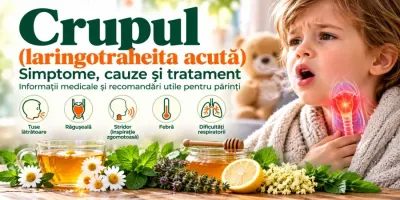 Crupul la copii – laringotraheită acută, tuse lătrătoare, stridor și inflamația laringelui