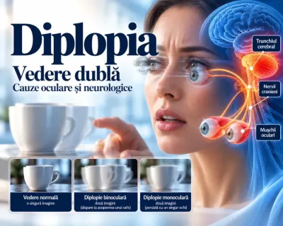 Diplopia – vedere dublă, cauze oculare și neurologice