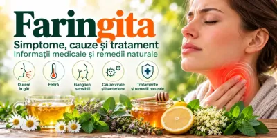 Faringita – inflamația faringelui, durere în gât, cauze virale și bacteriene