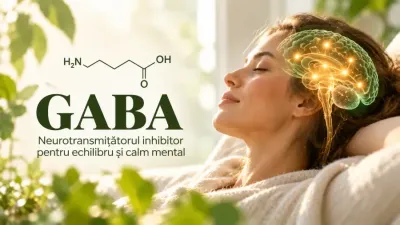 GABA – neurotransmițător inhibitor implicat în somn, anxietate și reglarea activității cerebrale