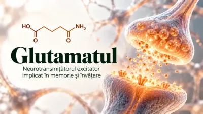 Glutamatul – neurotransmițător excitator implicat în memorie, învățare și neuroplasticitate