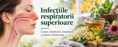 Infecții respiratorii superioare – nas, sinusuri, faringe și laringe, simptome și plante medicinale