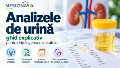 nalizele de urină – ghid explicativ pentru înțelegerea rezultatelor, sumar de urină și sediment urinar