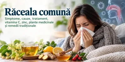 Răceala comună – simptome de guturai, strănut, secreții nazale și nas înfundat