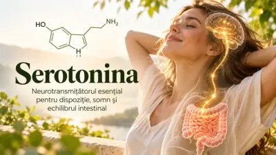 Serotonina – neurotransmițător implicat în dispoziție, somn, apetit și funcționarea intestinului