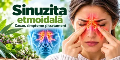 Sinuzita etmoidală – inflamația sinusurilor etmoidale situate între nas și ochi
