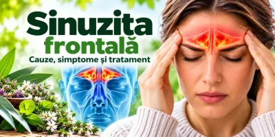 Sinuzita frontală – inflamația sinusurilor frontale, durere și presiune în regiunea frunții