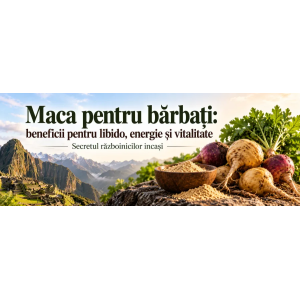 Maca pentru bărbați: beneficii pentru libido, energie și vitalitate. Secretul războinicilor incași