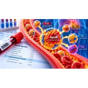 Apolipoproteina B (ApoB) – particule LDL și VLDL în sânge, analiză pentru riscul cardiovascular
