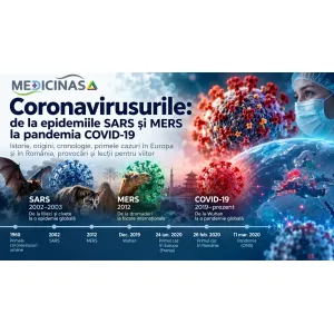 Coronavirusurile umane – istoria SARS, MERS și COVID-19, originea virusurilor și cronologia epidemiilor