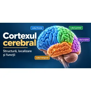 Cortexul cerebral – localizare, circumvoluțiuni, lobi cerebrali și funcții