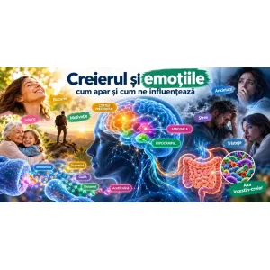 Creierul și emoțiile – amigdala cerebrală, cortexul prefrontal, neurotransmițătorii și reglarea emoțională