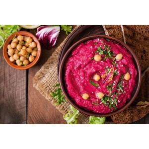 Hummus cu sfeclă roșie, combinația ce-ți înnebunește papilele