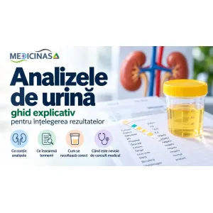 nalizele de urină – ghid explicativ pentru înțelegerea rezultatelor, sumar de urină și sediment urinar