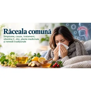 Răceala comună – simptome de guturai, strănut, secreții nazale și nas înfundat