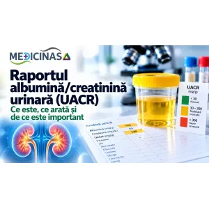 Raportul albumină/creatinină urinară UACR – analiză pentru evaluarea albuminuriei și sănătății rinichilor
