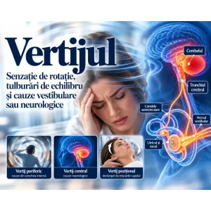 Vertijul – senzație de rotație, tulburări de echilibru și cauze vestibulare sau neurologice