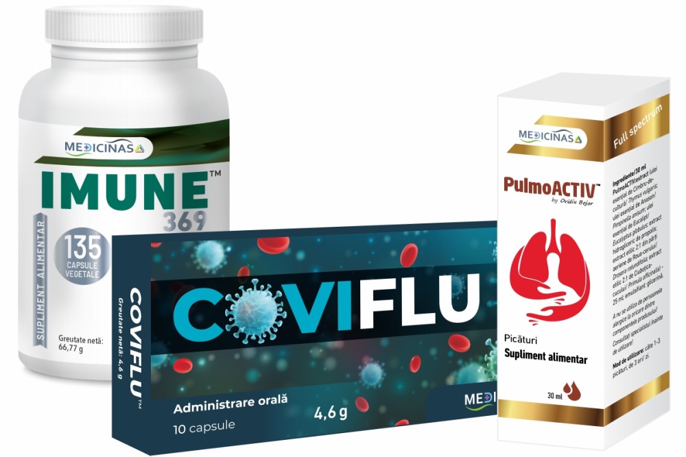 Pachet Imune 369 - Coviflu - Pulmoactiv pentru 1 luna