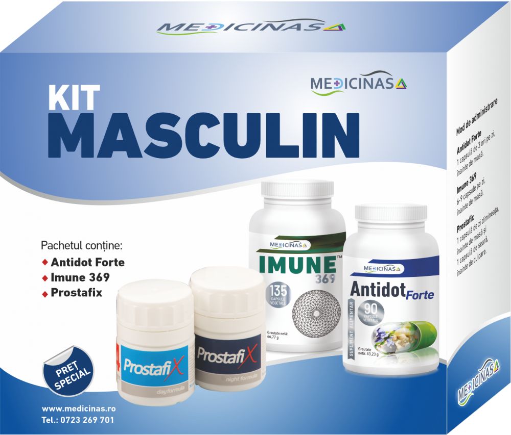 KIT MASCULIN - pentru susținerea imunității și refacerea celulară la bărbați