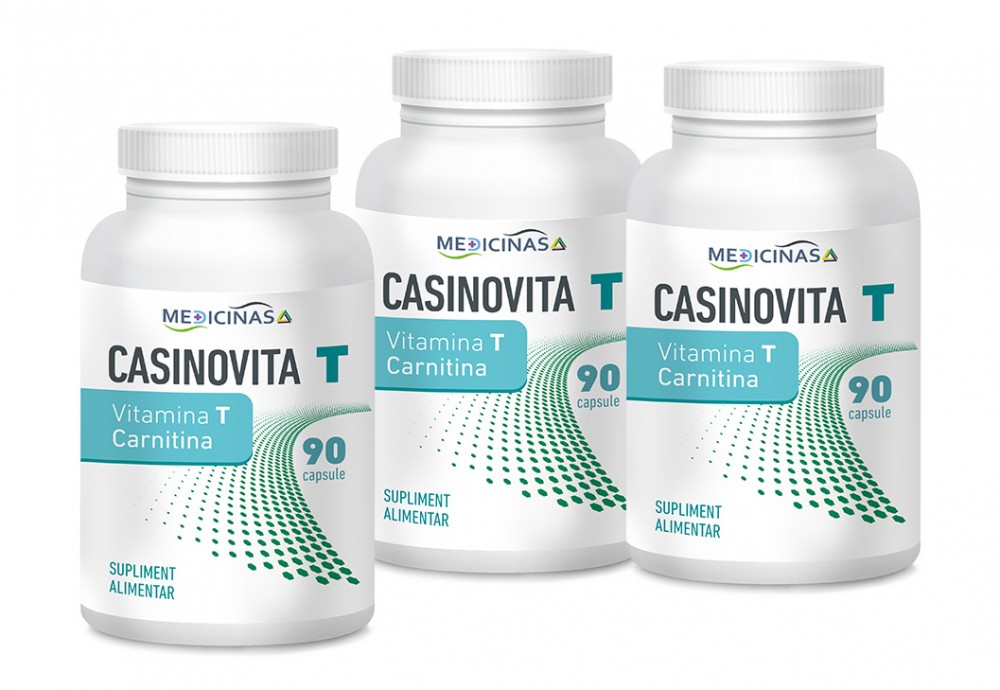 CASINOVITA T - Vitamina T (Carnitina) - Pachet 3 luni