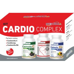 KIT CARDIO COMPLEX - pentru susținerea funcțiilor cardiovasculare, GRATUIT la prima comandă cartea ”Ce mănânci ca să îți salvezi inima”