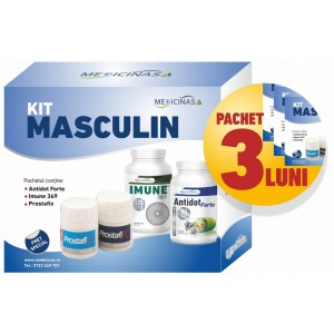3 x KIT MASCULIN - pentru susținerea imunității și refacerea celulară la bărbați