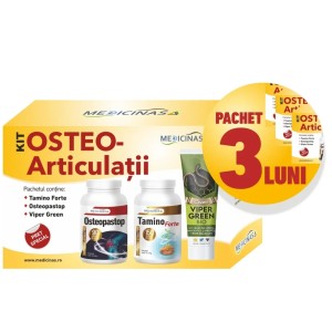 3 Luni KIT OSTEO-Articulații - pentru menținerea sănătății oaselor și articulațiilor