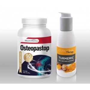 OSTEOPASTOP + CURCUMA Therapy- TURMERIC gel antiinflamator
